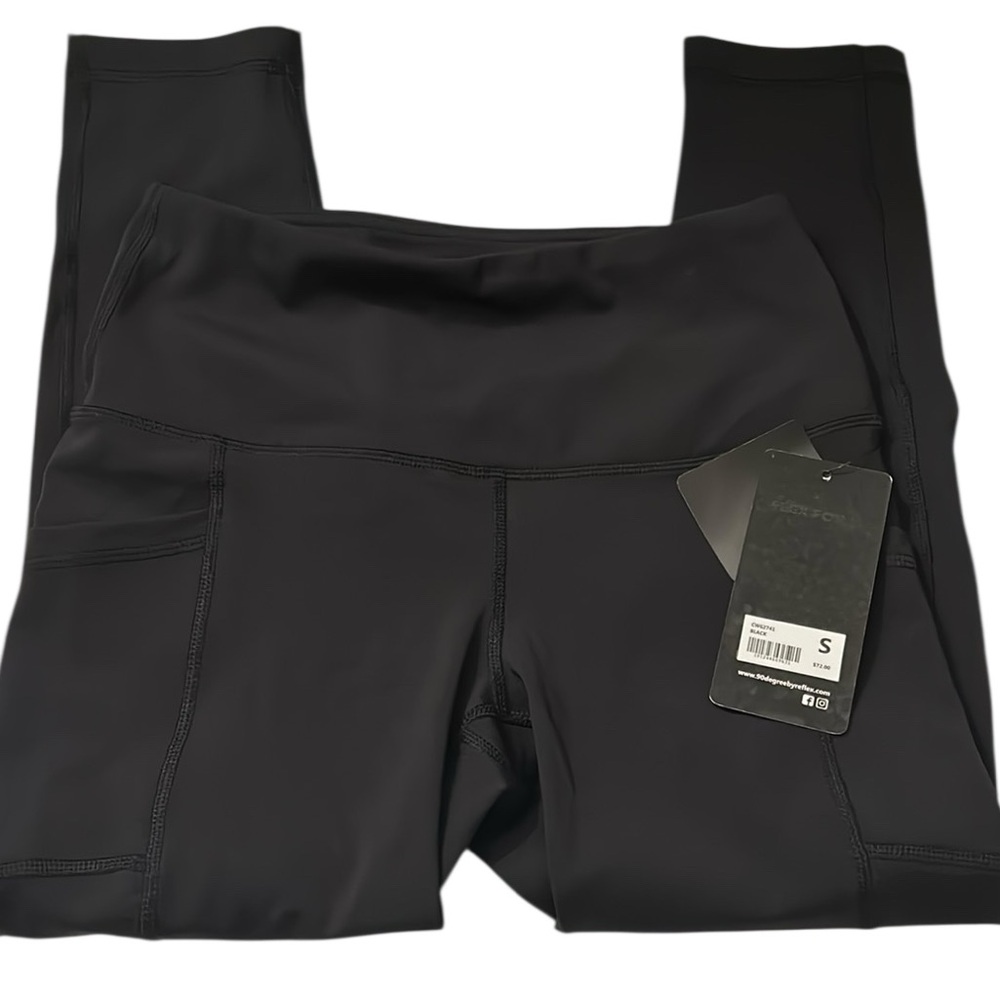 90 Degree By Reflex Classic Black Leggings